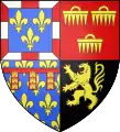 Blason de Jean de Bourgogne comte d'Étampes, de Nevers, de Rethel et de Eu