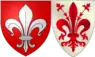 Armes de Lille et de Florence.