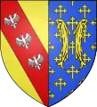 Armoiries de Charles II, tuteur de René d'Anjou (parti)