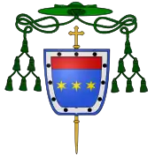 Blason de l'archevêque Pierre d'Aigrefeuille