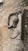 Blason situé sur la façade sud du château