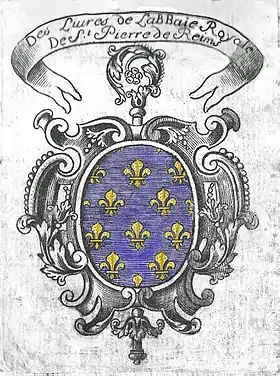 Blason de l'abbaye Saint-Pierre-les-Dames.