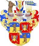 Armoiries du prince Jean, duc de Finlande avant 1560.