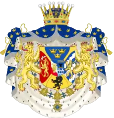 Armoiries du prince Oscar de 1826 à 1844.