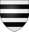 d'argent à trois fasces de sable