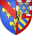 Blason d'Agnès de Bourgogne, fille de Jean sans Peur