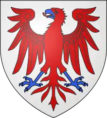 d'argent à l'aigle de gueules