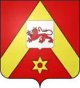 Blason du dernier seigneur de Maizeret, le baron Jacques de Baré de Moisnil, seigneur de Houchenée. La famille De Baré acquiert le domaine de Maizeret et Moisnil en 1753. Aussi le blason du village de Maizeret.