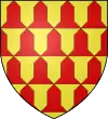 Blason de Beauffremont : Vairé d'or et de gueules.