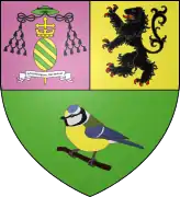 Mésange représentée sur le blason de Mazinghien.