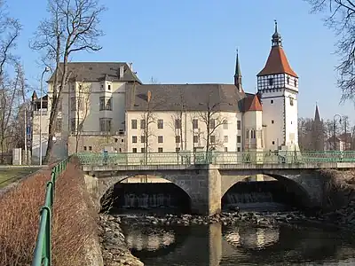 Pont et château de Blatná.