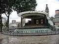 Kiosque à musique de style Belle Époque à Bilbao (Espagne).