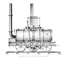 La Salamanca, 1812, première locomotive à assurer un service commercial.