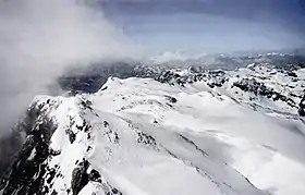 L'Übergossene Alm et les montagnes l'entourant à partir du Hochkönig