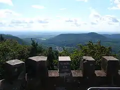 Vue du Treutelsberg (Vasgovie de l'est) depuis le Rehberg