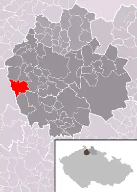Localisation de Blíževedly