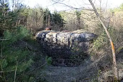 Fouille à côté du bloc 8.