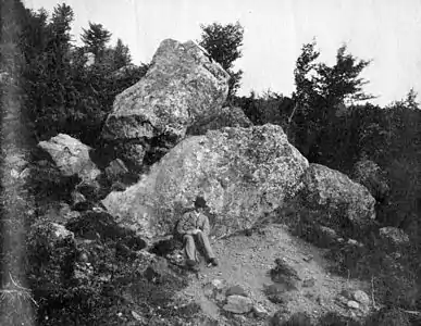 Blocs erratiques, Luchon, 1881