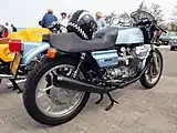 Moto Guzzi 850 Le Mans, rare version bleue.