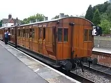 Wagon ancien, en bois