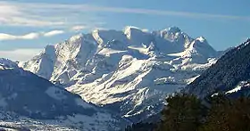 Vue de la montagne depuis Thoune.