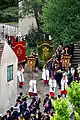 La fanfare de Weingarten et quelques bannières de procession