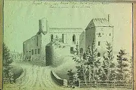 Dessin de l'abbaye en 1782
