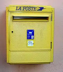 Aspect des boîtes aux lettres à partir de 1984.