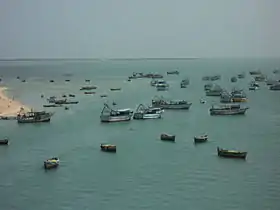 Bateaux de pêche à Pamban.