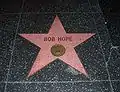 L'étoile de Bob Hope sur le Hollywood Walk of Fame de Hollywood Boulevard.