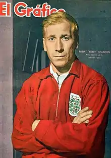 Bobby Charlton, capitaine du club lors du sacre européen de 1968.