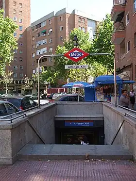 Image illustrative de l’article Alfonso XIII (métro de Madrid)