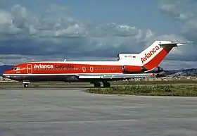 Un Boeing 727 d'Avianca similaire à l'avion impliqué dans l'accident.