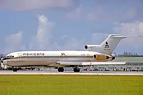 Un Boeing 727 de Mexicana similaire à celui impliqué dans l'accident