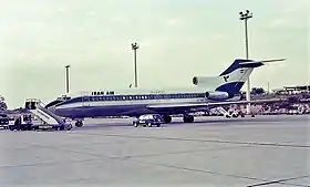 Le Boeing 727-86 impliqué photographié en 1977, trois ans avant l'accident.