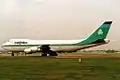 Le Boeing 747-200 LX-ACV de Cargolux en 1987 à Heathrow.