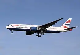 Un 777-200ER de British Airways.