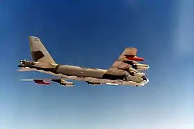 Un B-52G similaire à celui qui s'est écrasé près de la base aérienne de Thulé.