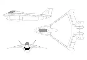 vue en plan de l’avion