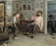 Le nouvel apprenti1893, huile sur toile — Galerie Tretiakov