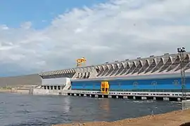 Barrage de Boguchany sur l'Angara, en 2015