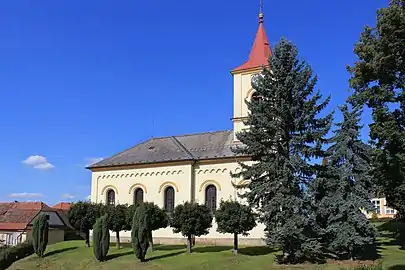 Bohuňovice : l'église.