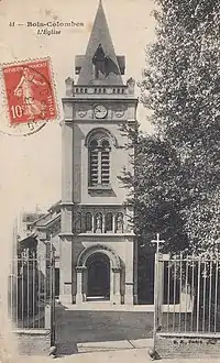 Ancienne carte postale de l'église.