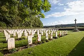 Le cimetière britannique de Bois-de-Noulette.