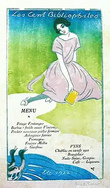 Menu pour (avec le texte).