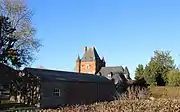 Vue du château depuis l'église.