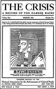 Une de mars 1911 avec en illustration un « pharaon noir ».