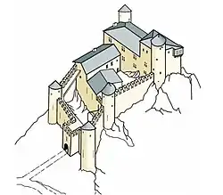 Restitution du château de Boissezon de Matviel