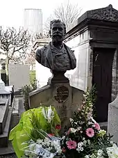 Tombe d' Arsène Boivin au cimetière du Montparnasse.