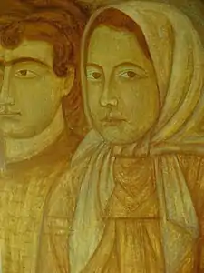 Garçon et Fille, c. 1918-1919, tempera sur carton).